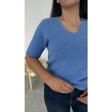 Sweter Lisa baby alpaka niebieski
