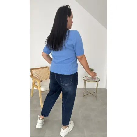Sweter Lisa baby alpaka niebieski