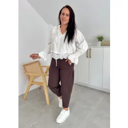 Spodnie Milano czekoladowe
