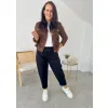 Kurtka Rene czekolada