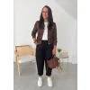 Spodnie Milano z przeszyciami czarne
