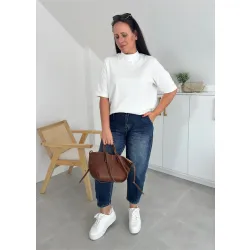 T-shirt Bocca biały