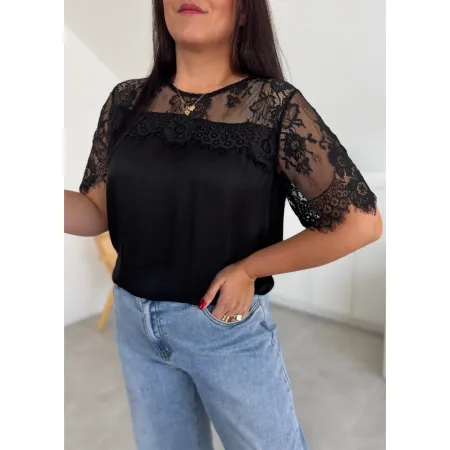 Bluzka Rebeka czarna