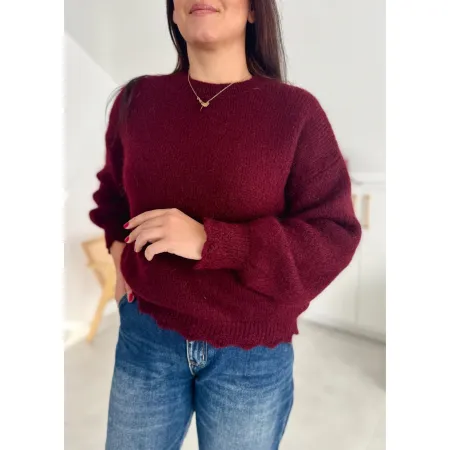Sweter Lusi bordo
