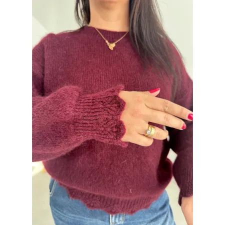 Sweter Lusi bordo