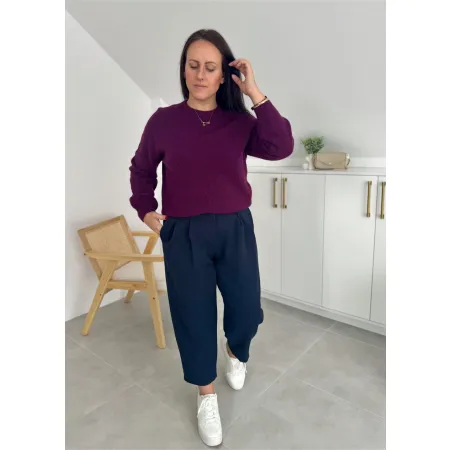 Sweter Marisa bakłażan