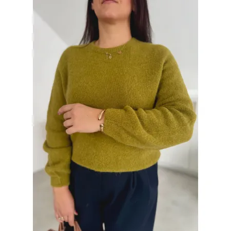 Sweter Marisa groszek